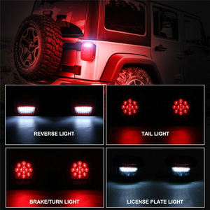 Feux arrière à <span class=keywords><strong>39</strong></span> LED rouges et blancs, double couleur, feux de freinage, feux de recul, clignotants pour Jeep Wrangler TJ CJ 76-06 - Product Image 3