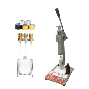 Desktop Vials Sealer parfum semprot botol kaca Capper pengeriting Manual alat pengeriting kerah tekan mesin Capping
