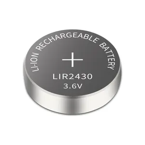 Gaonengmax Li-ion Button Cell Battery Lir2430 3.6V lithium Battery