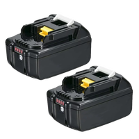 Batterie Lithium-Ion 18V LXT 6.0Ah BL1860B pour Outils 18V LXT avec Symbole Étoile/Récepteurs Jaunes