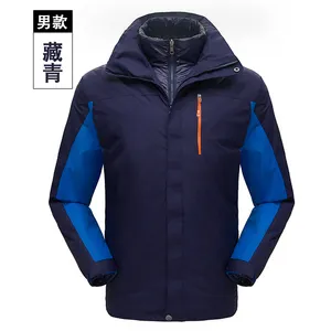 Men and women polyester full zipper winter men 3 in 1 water repellent hiking outdoor hoddie fleece jacket women