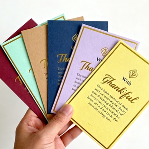 Petites cartes postales personnalisées A4 avec logo coloré, impression numérique, insertion de papier, cartes cadeaux, cartes de visite, cartes de promotion, cartes de vœux, cartes de remerciement - Product Image 1