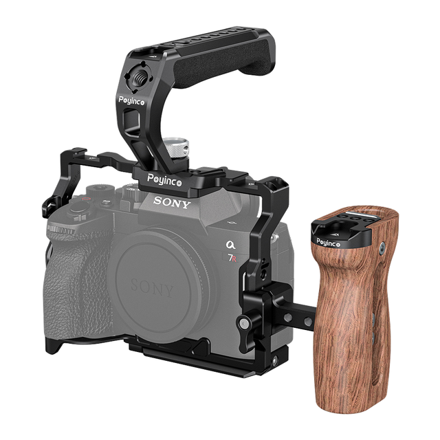 Professional A7 IV Camera Cage Advanced Kit Top Handle Side Handgrip Aluminum Alloy Anti-Scratch for Alpha 7R V/Alpha 7 IV