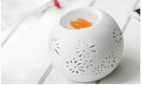 Nouvel arrivage Diffuseur d'arômes en céramique pour bougies chauffe-plat d'huiles essentielles pour l'aromathérapie Pot à bougies en poterie de Noël Nouveaux parfums