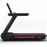 Tapis de course motorisé électrique professionnel de haute qualité pour la maison avec écran tactile LED et moniteur de fréquence cardiaque sans fil pour la musculation - Vente en gros