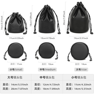 Estuche de Cuero Genuino para Nikon Z30, Bolsa Interior de Mano, Bolsa de Almacenamiento para Cámara <span class=keywords><strong>Canon</strong></span> sin Espejo, Accesorios para Cámara y Lentes - Product Image 4