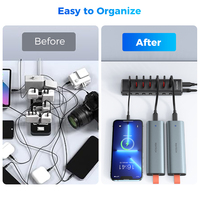 RSHTECH 7-in-1 Powered USB C HUB 10Gbps Hub USB 3.1 Tipe C Kecepatan Tinggi untuk Perangkat Tipe-C Laptop Macbook Pro
