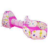 Tente de jeu portable pour enfants, maison pliable pop-up pour bébés, piscine à balles océaniques avec tunnel