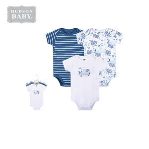 Piccolo Tesoro del Commercio All'ingrosso Vestiti Del Bambino Appena Nato Maniche Corte Pagliaccetto Del Bambino Del Cotone Set con Cravatta - Product Image 2