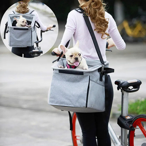 Waterproof Dog Bike Basket Bag Adjustable Shoulder Strap Portable Travel Bag Safe <b>Backpack</b> Bicycle Pet Bicycle <b>Carrier</b> - Product Image 2
