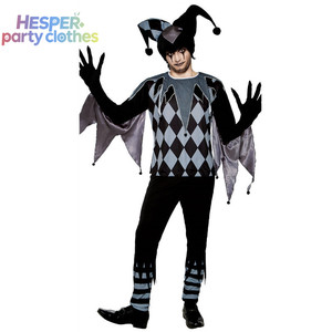 Disfraz de Payaso de Terror HESPER para Halloween, Diseño a Cuadros Rojos y Negros, Payaso Malvado Blanco con Pantalones, Inspirado en Personajes de Anime y Animales - Product Image 3