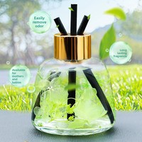 Diffuseur de parfum solide pour voiture en gros, désodorisant d'ambiance décoratif de luxe pour voiture, flacon diffuseur à bâtonnets