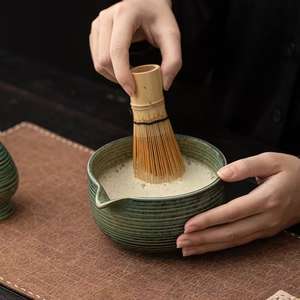<span class=keywords><strong>M</strong></span>复古陶瓷南瓜抹茶工具配件碗茶打蛋器百本利抹茶搅拌刷陶瓷茶壶 - Product Image 3