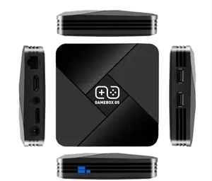 Console de videogame g5 wi-fi 4k hd, console de jogos eletrônicos para ps1/n64/dc, com super console x 50 + emulador de 40000 jogos e tv box
