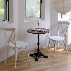 Silla <span class=keywords><strong>de</strong></span> Comedor Apilable <span class=keywords><strong>de</strong></span> Plástico PP con Aspecto <span class=keywords><strong>de</strong></span> Madera, Resistente al Agua, Desmontable, para Sala <span class=keywords><strong>de</strong></span> Estar, Apartamento, Restaurante, Hotel, Bodas - Product Image 5