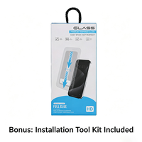 Kit d'installation facile anti-poussière de luxe pour protection d'écran en verre trempé pour iPhone 13 14 15 16 17 Pro Max