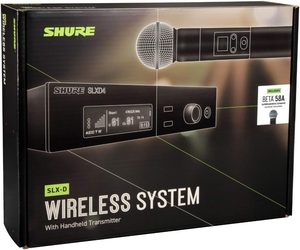 Sistema de Microfone Sem Fio Profissional UHF SLXD4 com Microfone Dinâmico SLX24 para Igreja - Product Image 4