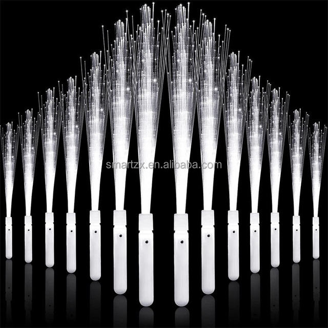 Wholesale Fiber Optic Wand Led White Glow Sticks Magic Wedding Wand Long Glow Sticks for Wedding Light up Fiber Optic Stick