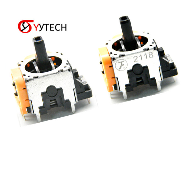 SYYTECH Original Yellow 10K3Ω 3D 3D Analog Sensor Joystick for PS4 PlayStation 4 Controller Module Repair Parts