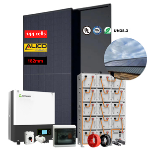 Growatt 5KW อินเวอร์เตอร์ไฮบริด10กิโลวัตต์ระบบพลังงานแสงอาทิตย์เชื่อมต่อเครื่องกำเนิดไฟฟ้าและกังหันลมบนหลังคาแหลม - Product Image 1