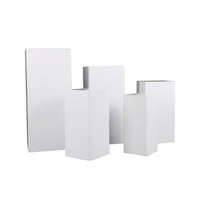 Accessoires de mariage, colonne carrée en fer forgé, support de table à dessert, scène, zone de réception, décoration, vitrine, arrangement de fête