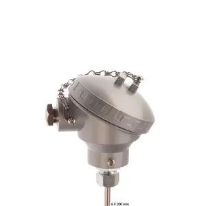 Sonde de température thermocouple WZP2-231, enregistreur de température <span class=keywords><strong>double</strong></span>, résistance thermique, longueur de la sonde 6x200mm, film mince importé - Product Image 1