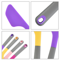 Spatule souple en silicone, grattoir à bol, outil de cuisine multifonction, qualité alimentaire, sans BPA, personnalisable