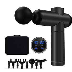 Pistola de Masaje Profesional de 8 Cabezales, Pistola de Masaje de Tejido Profundo con Pantalla LCD para una Relajación Muscular Mejorada - Product Image 1