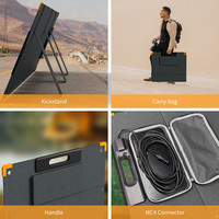 Panneaux solaires flexibles portables pliables 100 200 300 Watts 24 Volts pour l'Europe, module PV monocristallin pour extérieur, prix de vente