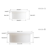 20mm 25mm Noir Blanc Flexible Silicone Caoutchouc Snap-on Oeillet Trou Bouchons Fil Électrique Câble Protéger Bureau Câble Trou Couverture