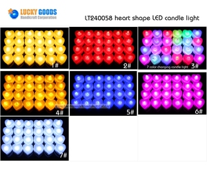 Luces de té de color de bodas en forma de corazón románticas LT240058 Luz de vela de plástico vela <span class=keywords><strong>LED</strong></span> Luz de vela <span class=keywords><strong>Led</strong></span> en forma de corazón - Product Image 5