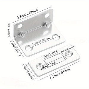 Fermeture magnétique ultra-fine en acier inoxydable pour porte et armoire, pour cuisine et salle de bain, installation facile - Product Image 3