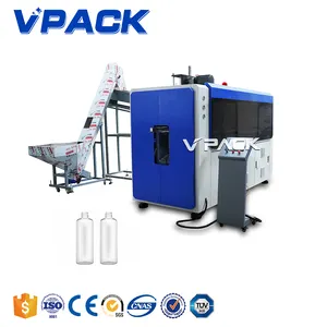 Vpack Full automatic Blow molding machine for water bottle/Steel #45 & 7050 Aluminium Moulds for PET Round bottle blowing plant