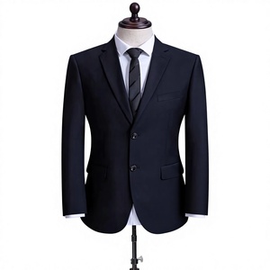 Costume sur mesure noir pour marié, ensemble 2 pièces (veste et pantalon) pour <span class=keywords><strong>soirée</strong></span>, cérémonie et affaires - Product Image 5