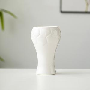 Contemporary Stylish Soccer World Champion Trophy Shaped White Ceramic <strong>Vase</strong> <strong>Flower</strong> <strong>Vase</strong> Table <strong>Vase</strong> - Product Image 2