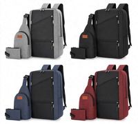Vente en gros 2025 Nouveau sac à dos pour ordinateur portable Usb Smart Business Fiber Polyester avec serrure de sécurité