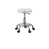 Chaise de laboratoire de style moderne siège en cuir pied en métal pour salle de laboratoire salle de laboratoire bureau d'ordinateur salle de classe d'école