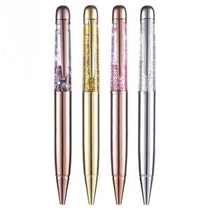 <b>Glitter</b> Liquid Quicksand Metal Ballpoint Pen Multi‑color Smooth Writing For Student Office Wedding Promotional Gift - Product Image 4