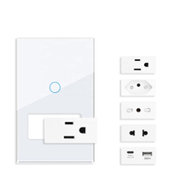 110V 220V 1/2/3 Gang Wi-Fi contrôlé interrupteur mural AU US américain USA Standard maison intelligente WIFI éclairage interrupteur tactile