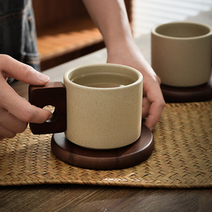 Lelyi rétro japonais ménage et commercial tasses en céramique bureau oreille en <span class=keywords><strong>terre</strong></span> <span class=keywords><strong>cuite</strong></span> tasses à café suspendues - Product Image 2