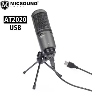 AT2020 USB AT2020USB + cardioide condensatore microfono USB per i creatori di contenuti per la registrazione e Podcasting