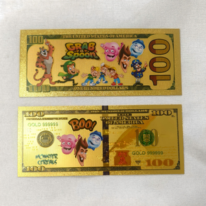 <strong>Cereal</strong> Mascots Gold Foil Banknote Set, Tony the Tiger/ Cap'n Crunch/ <strong>Lucky</strong> <strong>Charms</strong> Commemorative Collectible Gift Cards - Product Image 5