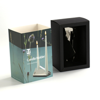 Boîte-cadeau en papier personnalisée de haute qualité pour l'emballage de bougeoir dans la promotion et les cadeaux de marque de décoration intérieure