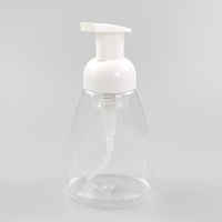 Dispenser sabun PET 250ml 300ml, botol pompa busa Losion dapat diisi ulang Set botol kosong botol kerucut datar