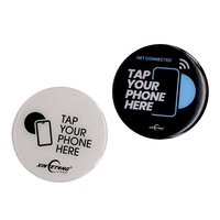 Autocollant en époxy avec logo personnalisé, carte NFC en PVC avec puce 213 215 216, 13,56 MHz, carte de menu étanche, cartes RFID pour les entreprises