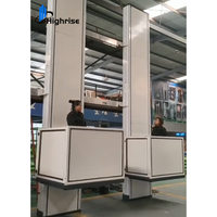 Ascenseur vertical pour fauteuil roulant accessible avec moteur en vente, élévateur de construction pour personnes handicapées, ascenseurs semi-cabine pour fauteuil roulant