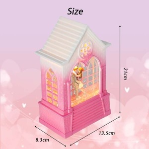 Nhà đầy Màu sắc hộp nhạc trẻ em nhảy múa ba lê cô gái/chàng trai âm nhạc hộp đèn lồng nước cặp đôi đám cưới Ngày Valentine - Product Image 3