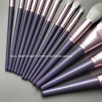 Produits Tendances 2023 Nouveautés Gadget Femme Prix Raisonnable Kit Pinceaux Maquillage Outils en Bois Marque Privée