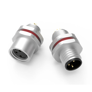 Không thấm nước Thông tư nối ổ cắm và cắm 3pin Nam + Nữ M8 nối 2pin 3pin 4 pin 5pin 6pin 8Pin cặp nối - Product Image 2