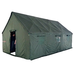 Tente murale à double couche en toile verte 4x6m, cadre en métal/acier galvanisé, grand <span class=keywords><strong>espace</strong></span>, abri pour 20 personnes, trois/quatre saisons - Product Image 1